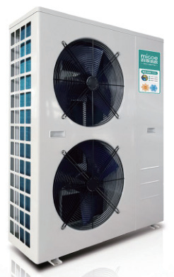 涡漩式全直流变频 空气源热泵冷暖机